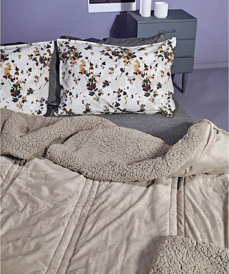 Kentia Комбинирано одеяло Куинсайз 220x240бр Notturno Бежов 730 г/м²Gsm