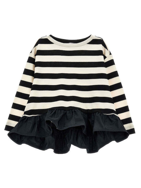 Monnalisa Kids Blouse Long Sleeve Black