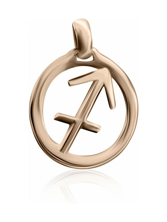 Chrilia Necklace Zodiac Sign with Rose Gold Plating