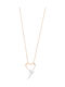 Vitopoulos Necklace with Pink Gold Plating with Zircon