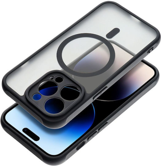 Full Matte Mag Back Cover Πλαστικό Μαύρο (iPhone 15 Pro Max)