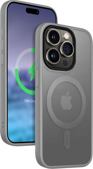 Crong Hybrid Back Cover Πλαστικό Γκρι (iPhone 15 Pro)