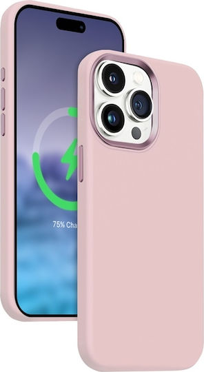 Crong Color Задна корица Силикон Магнитен Розов (iPhone 15 Pro)
