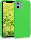 KWmobile Rubber Back Cover Silicone Green (iPho...