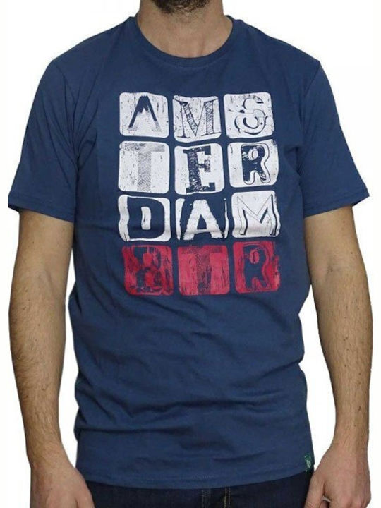 Battery T-shirt Blue