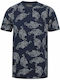 Tokyo Laundry T-shirt Bărbătesc cu Mânecă Scurtă Iris Navy