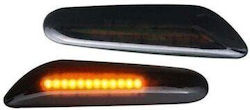 Dynamic Lumini LED Flash Aripă BMW E46 E60 E81 E82 E83 E84 E87 E88 E90 E91 E92 E93 X3 X1 Fumuriu 2 Bucăți