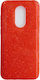 Design Design Glitter Umschlag Rückseite Silikon (Galaxy A6+ 2018)