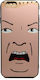 Design Angry Face Back Cover Silicone (Galaxy A6 2018)