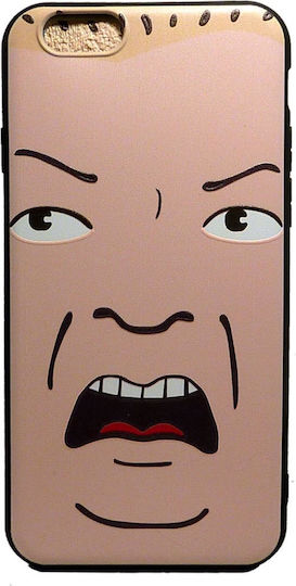 Design Angry Face Umschlag Rückseite Silikon (Huawei Y5 2018 / Honor 7S)