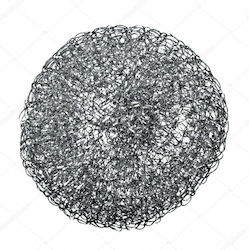 Kitchen Sponge for Dishes Silver