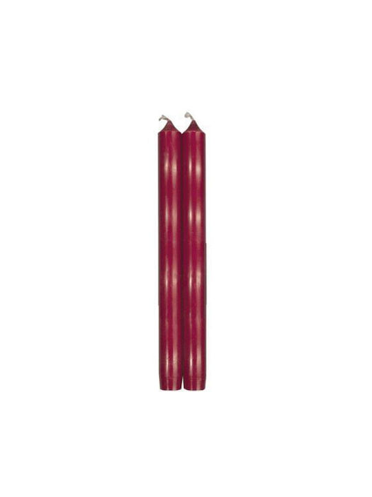 Caspari Scented Candle Taper Burgundy 1pcs