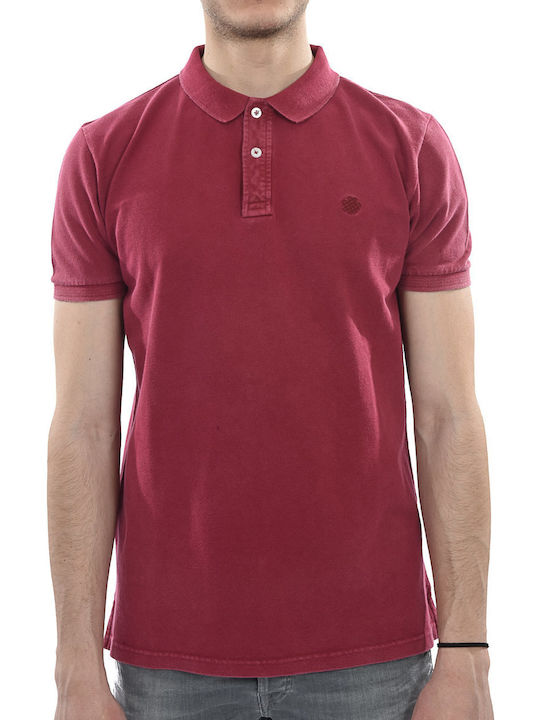 Dors Bluza Bărbătească cu Mânecă Scurtă Polo Bordeaux