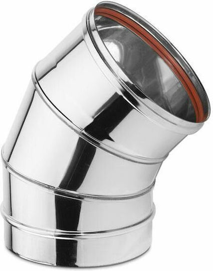 Inox Shell Σφιγκτήρας Καπνοδόχου Inox 200mm Ασημί
