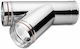 Inox Shell Ημιτάφ Σύνδεσης Καπνοδόχου Inox 180mm Ασημί