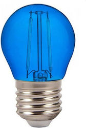 V-TAC Becuri LED pentru Soclu E27 și Formă G45 Albastru 60lm 1buc