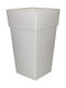 Bama Ghiveci Plastic Alb 50x50x87.5cm.