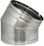 Technometal Chimney Corner Pipe Inox 100mm