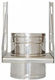 Technometal Βάση Στήριξης Καπνοδόχου Inox 150mm Ασημί