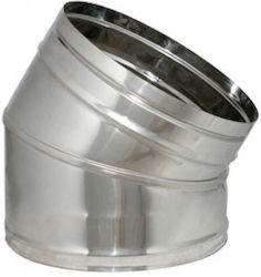 Technometal Chimney Corner Pipe Inox 350mm