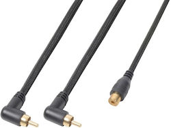Power Dynamics CALIN241 2x RCA male - RCA female 0.3m