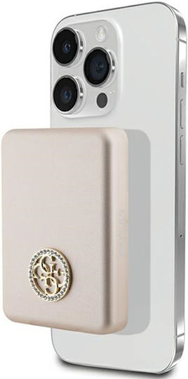 Guess Metal Logo MagSafe Power Bank 3000mAh 5W Златист