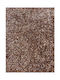 Rug Rectangular Shaggy Brown