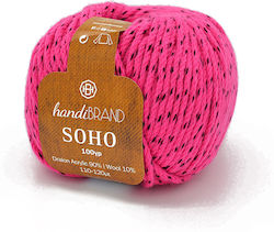 Handibrand Wool Knitting Yarn Pink 100gr