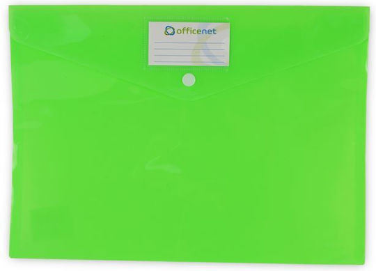 Officenet Ordner mit Schaltfläche für Papier A4 Grünς