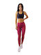 FMS Women's Legging Shiny Bordeaux