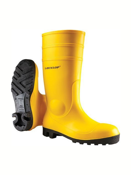 Dunlop Protomastor Work Wellies Yellow