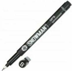 Snowman Permanent Marker BLACK