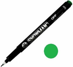 Snowman Permanent Marker Green