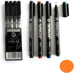 Snowman Permanent Marker Orange