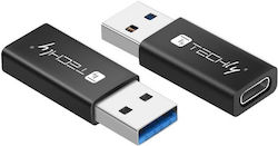 Techly Convertor USB-C male în USB-C female (IADAP USB3-AFT)