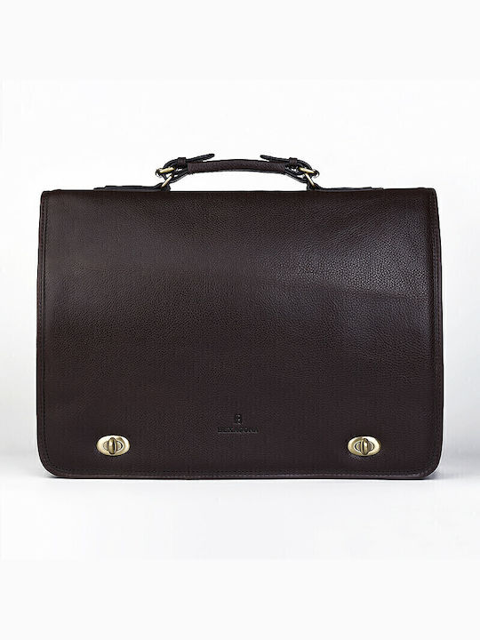 Hexagona Leder Herrentasche Geldbörse Braun