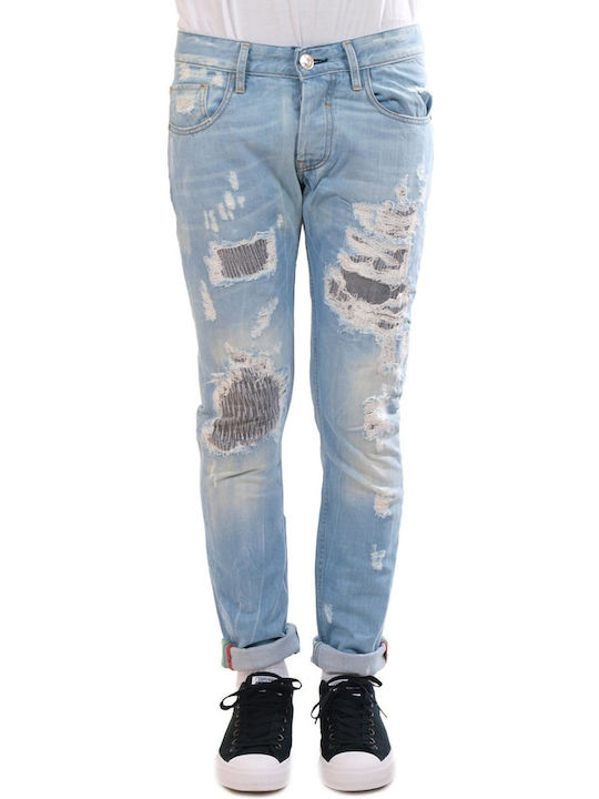 New Denim Pantaloni pentru bărbați Albastru