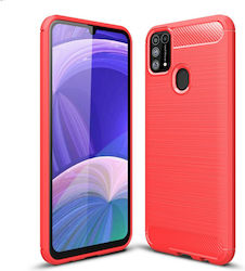Mad Mask Brushed TPU Carbon Κόκκινη (Galaxy M31)