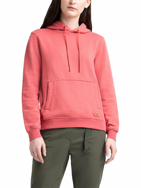 Herschel Women's Long Hooded Sweatshirt RED