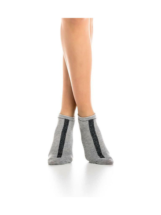 Inizio Damen Socken Grey/Silver 1Pack