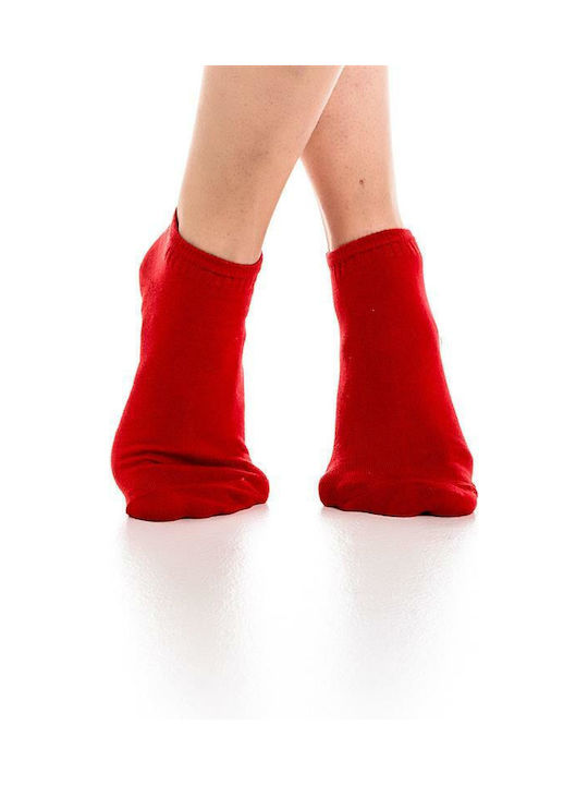 Inizio Damen Einfarbige Socken RED 1Pack