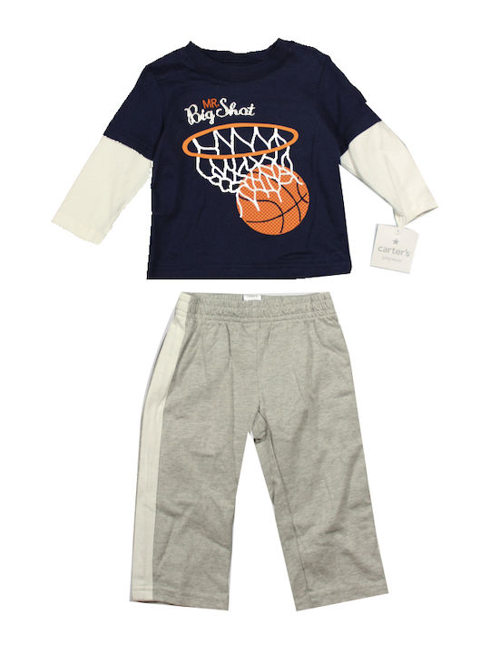 Kids' Set with Pants Winter 2pcs Gray