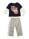 Kids' Set with Pants Winter 2pcs Gray