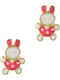 Kiriakos Gofas Gold Plated Kids Earrings Studs from Silver