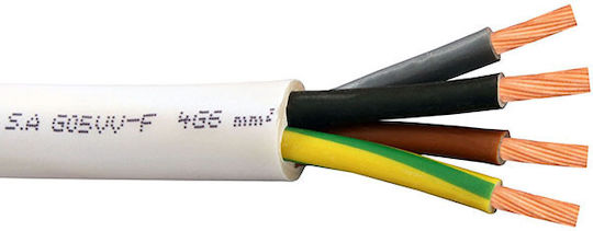 Χαραλαμπίδης Καλώδιο Ρεύματος με Διατομή 4x6mm² 1m