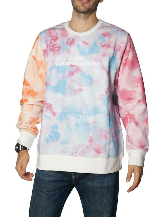 HUF Men's Sweatshirt Pink