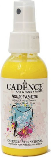 Cadence Σπρέι Χειροτεχνίας Κίτρινο για Ύφασμα 100ml