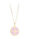Polytimo Anhänger Kinder Amulett mit Kette Konstantinato aus Gold 14K GOP-K-121