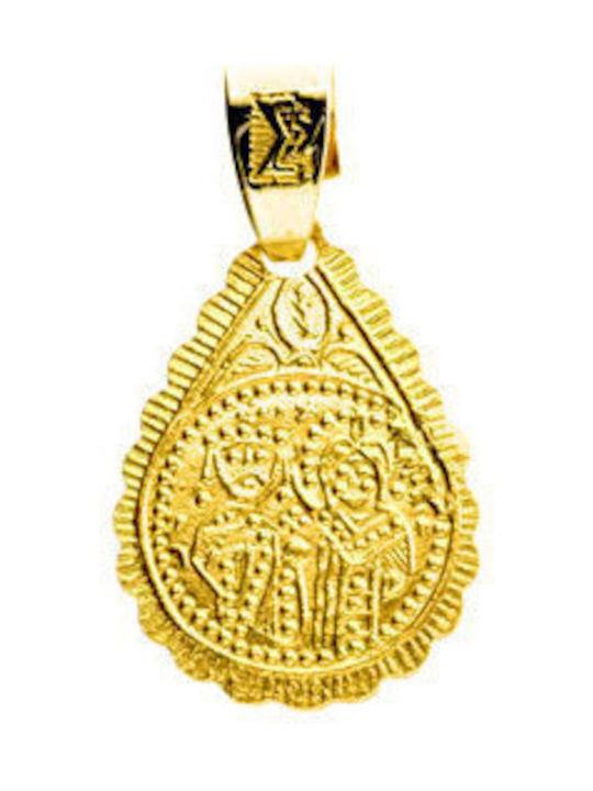 Pendant Kids Talisman Double Sided from Gold 14K FL290A