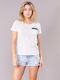 Γυναικείο T-shirt Λευκό